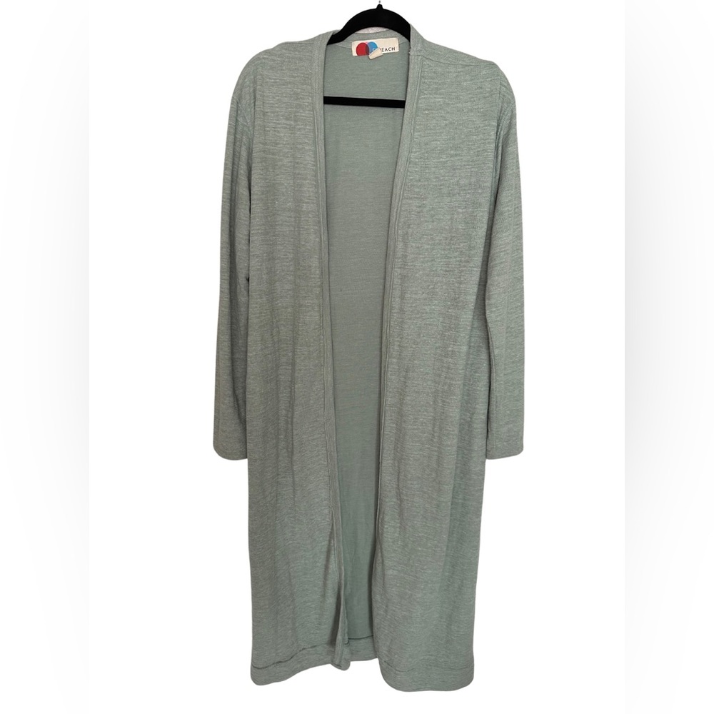 Free People FP Beach Green Duster Cardigan Size Medium